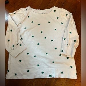 LOFT Shamrock 3/4 sleeve shirt